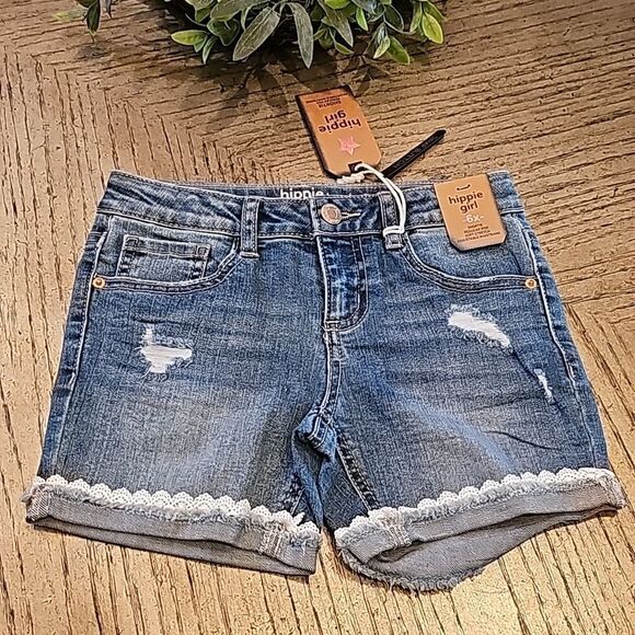 6X Jean shorts NWT stretch, adjustable waistband and snap button - Picture 1 of 6